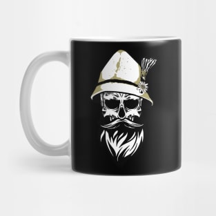 Sauthkrautz bearded skull with hat Mug